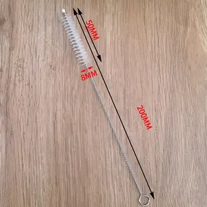 MICHA - Sikat Sedotan Tebal. Stainless Steel. Pembersih Sedotan Tumbler.