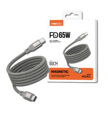 Dây sạc nhanh nam châm RECCI RS23 - Sạc nhanh tối đa 65W, bọc Silicone cách điện, bảo hành 1 đổi 1 - Phụ Kiện, Sạc Điện Thoại 2
