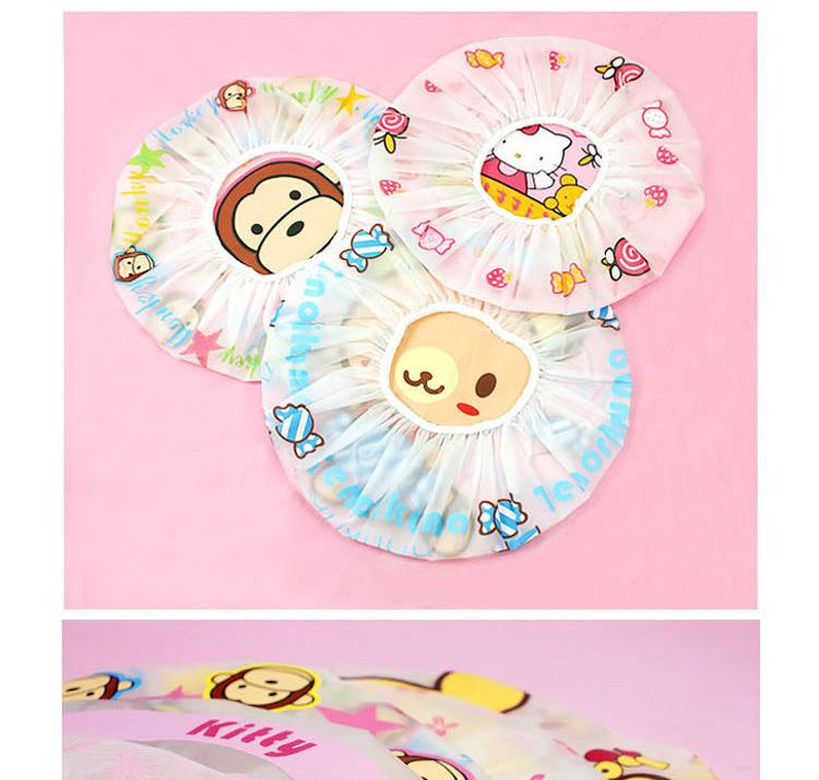 Product Introduction of Tudung mandi kartun comel, topi mandi kalis air gaya Jepun, topi syampu, topi anti-asap minyak Supplies 5