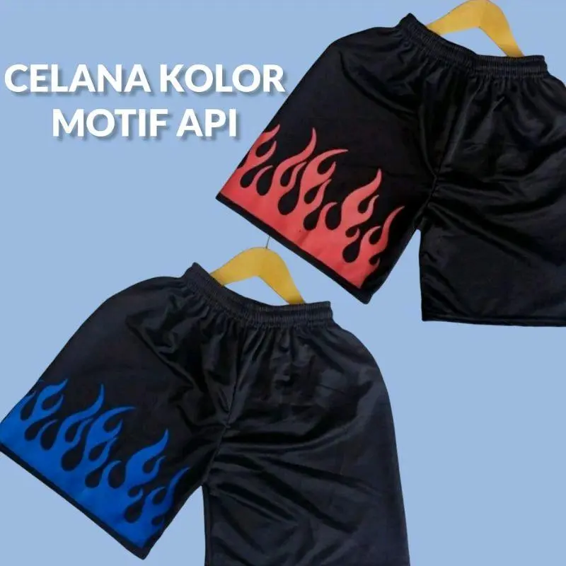 celana api boxer pria wanita dapat 3 pcs Shorts Surfing Distro Katun Hitam Pendek Cowok Dewasa