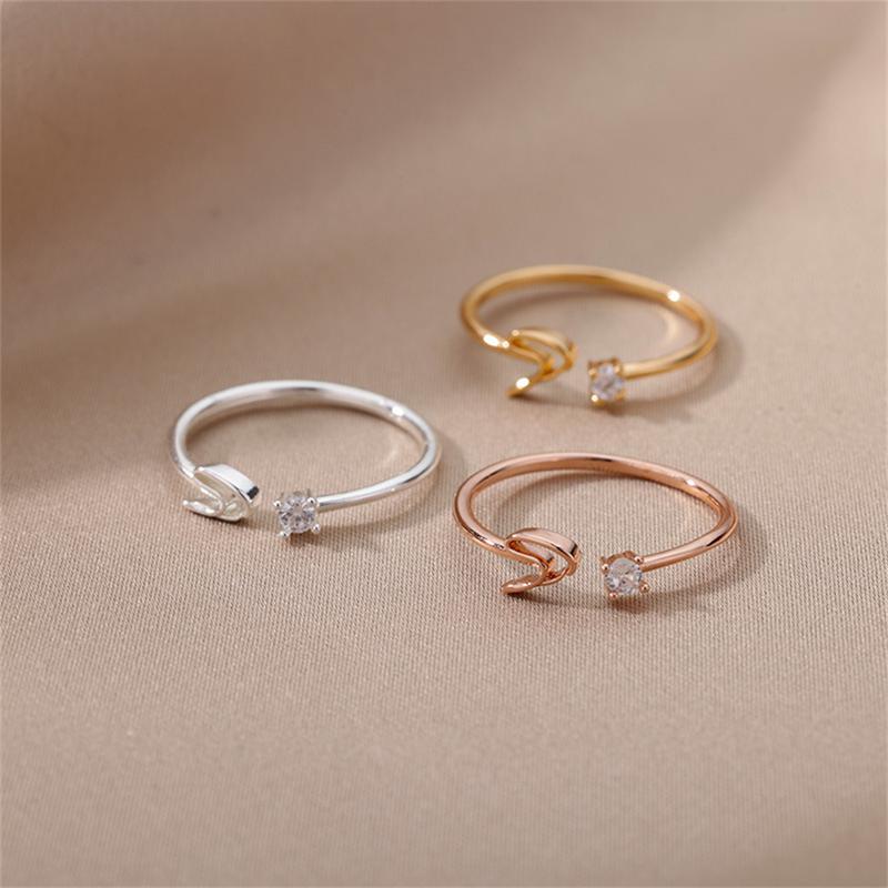 Simple Letter Ring English Letter Ring Women's Opening Adjustable Ring Name Ring 0