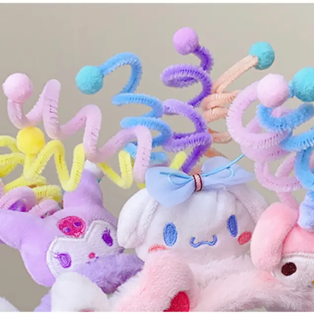 BISA COD F6415 Bando Lucu Motif Karakter / Hairband 3D Unik Imut Motif Kepala Spiral Headbands Hadiah 6