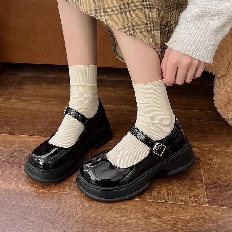 Giày nữ Lolita đế 4cm phong cách năng động trẻ trung - Chất liệu da PU cao cấp - Shoes 5