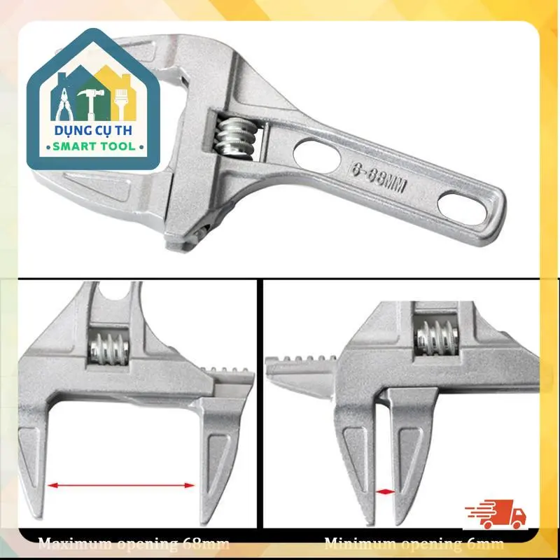 Mỏ lết 68mm đa năng vặn ống nước, ốc téc độ mở miệng to 6-68mm- mỏ lết chuyên dụng vặn xi phông nhà tắm,nhà vệ sinh,bếp