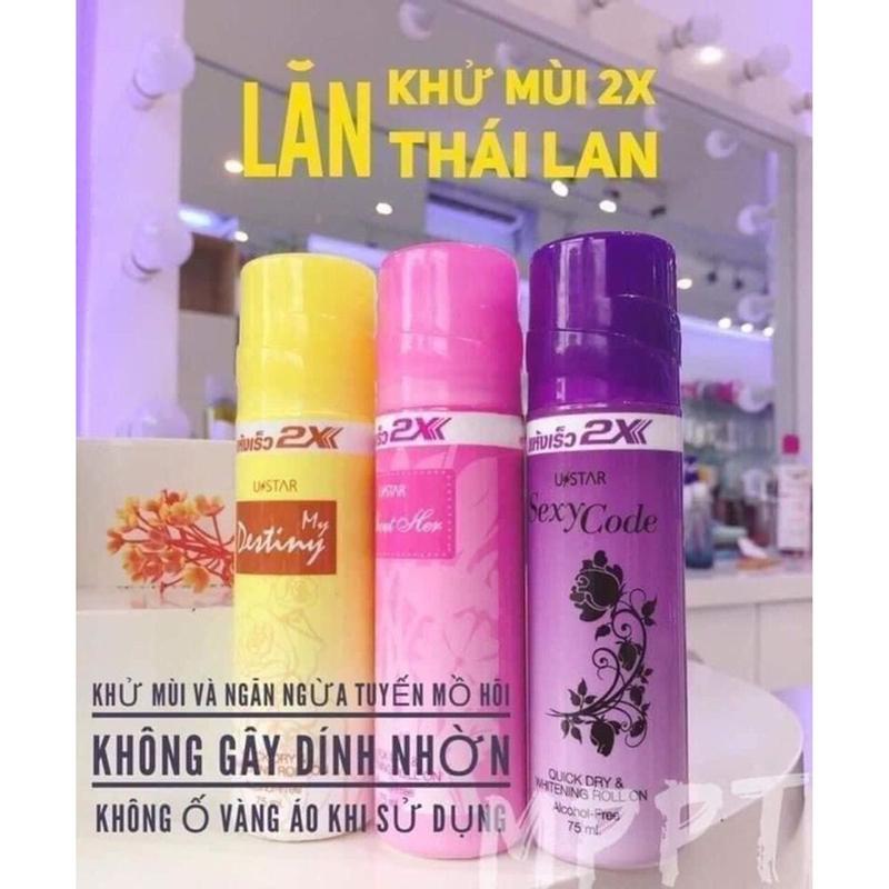 Lăn nách khử mùi trắng da 2X Thái lan cực thơm 1