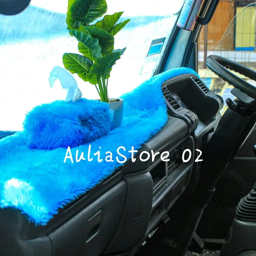 alas dasbor mobil bulu halus+sarung tisu