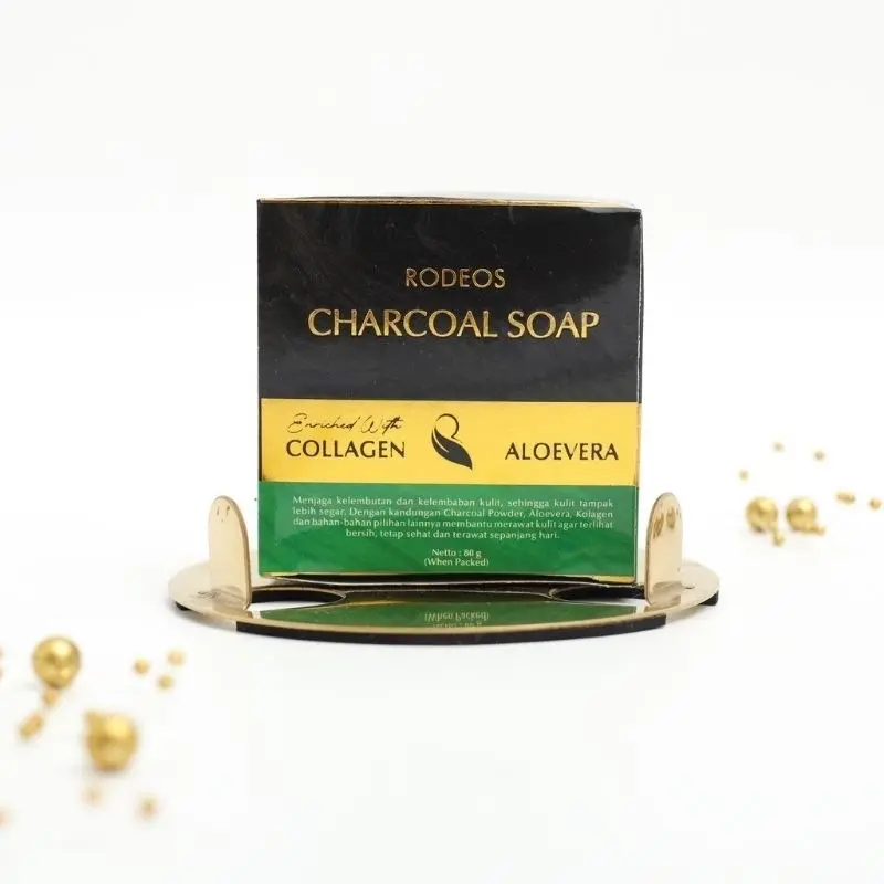 Rodeos Charcoal Soap 80gr - Sabun Pembersih Wajah Pria Original 3