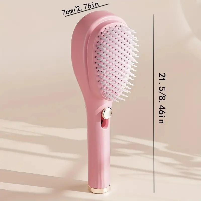 Portable Telescopic Hair Brush, Anti-static Hair Massage Comb, Scalp Cleansing Massage Comb, Hair Styling Tool for Women & Men 1