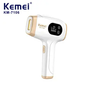 [BISA INSTANT] Kemei KM-7106 IPL Ice Cold Epilator Electric Hair Removal Professional Female Laser Epilator Ipl Las