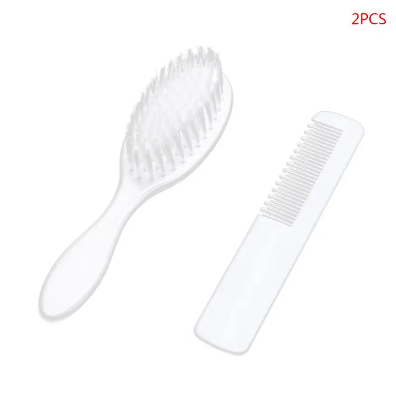 ✪ 2 Pcs Baby Hair Brush Comb Set for Newborns Toddlers Infant Safety Scalp Massage Nursing Supplies