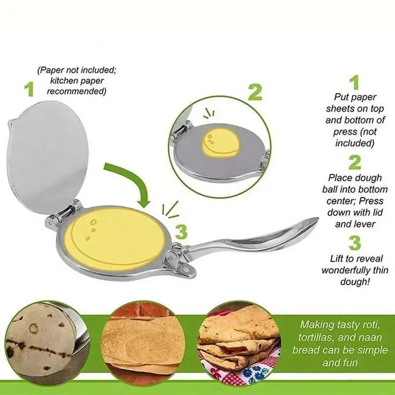 Aluminum Alloy Pancake Press, 1 Count Multifunctional Pancake Maker, Durable Pancake Press for Home Kitchen Baking House, Bakeware 2