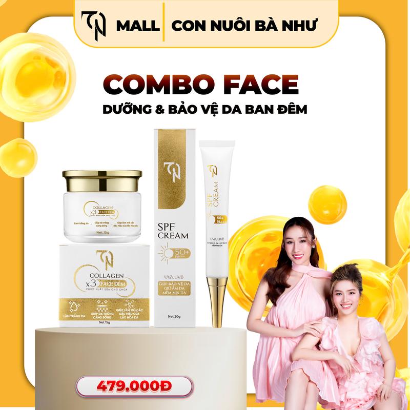 COMBO 1 KEM ĐÊM SỮA ONG CHÚA + CHỐNG NẮNG DA MẶT MỸ PHẨM ĐÔNH ANH