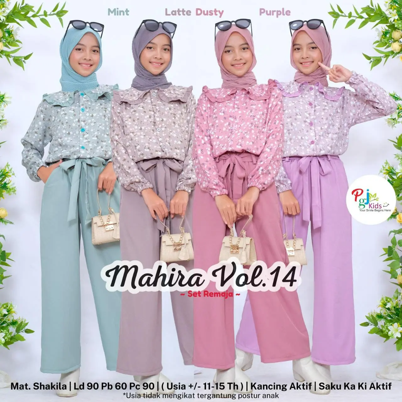[BISA COD] MAHIRA SETELAN MUSLIM ANAK USIA 11-14 TAHUN MATT SHAKILA PREMIUM GOOD QUALITY