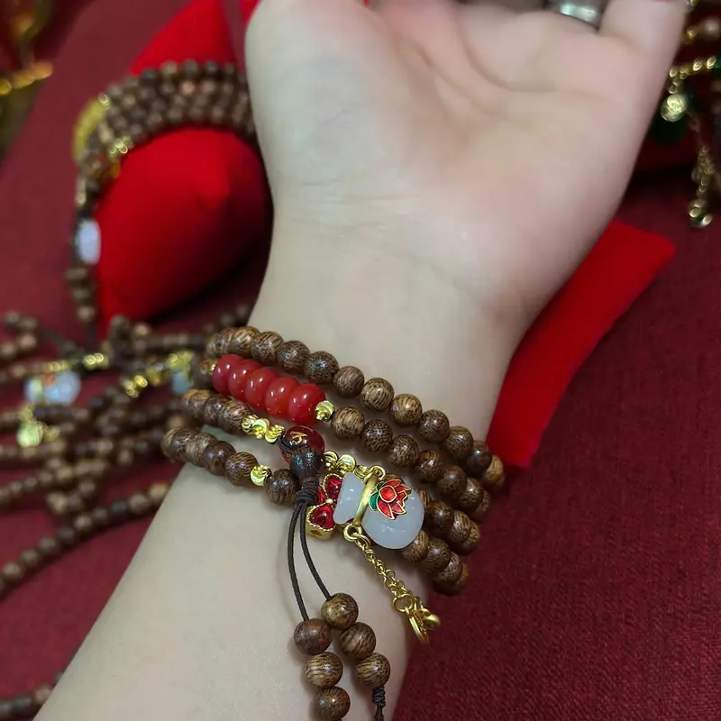 Vòng Trầm Ngũ Hành Bản Mệnh 108 Hạt - Cô Lương 36 4