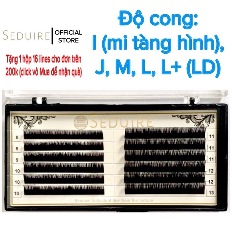 Mi khay SEDURE lông thỏ độ cong I mi tàng hình J M L L+ LD siêu mềm tự nhiên dễ bắt keo dụng cụ nối mi
