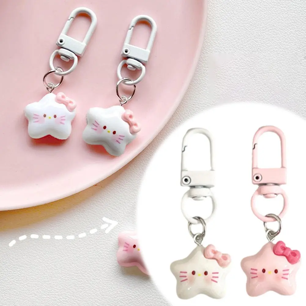 Cartoon Five-pointed Star Keychain Cute Best Friend Gift Bag Decoration
