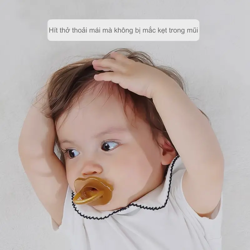 Ti giả cho bé kidzoo.cm ngày và đêm bằng silicone từ 0 - 24m Cao Su 3
