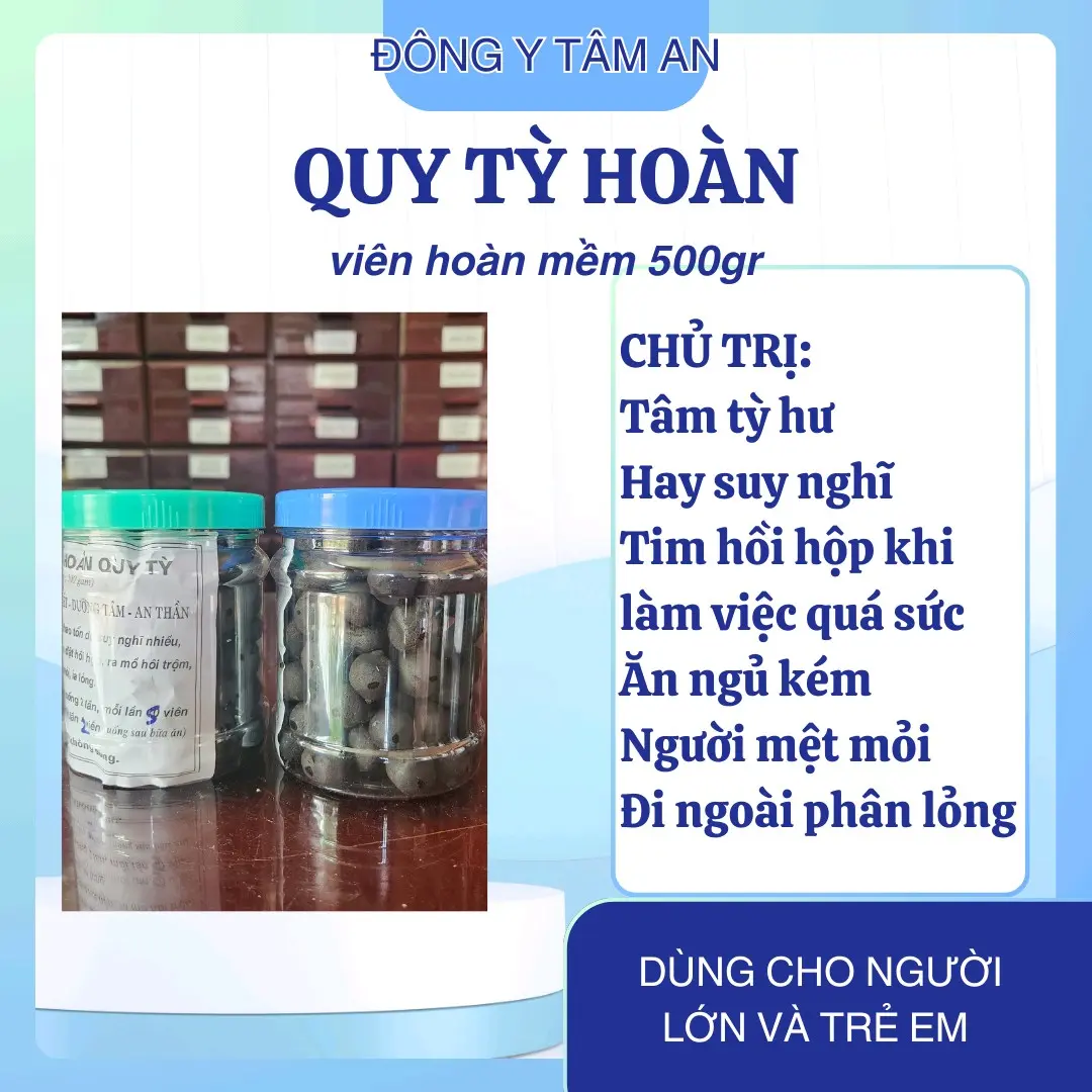 Viên hoàn Quy Tỳ Thang, giúp bổ Tỳ Vị ,dành cho cả người lớn và trẻ em