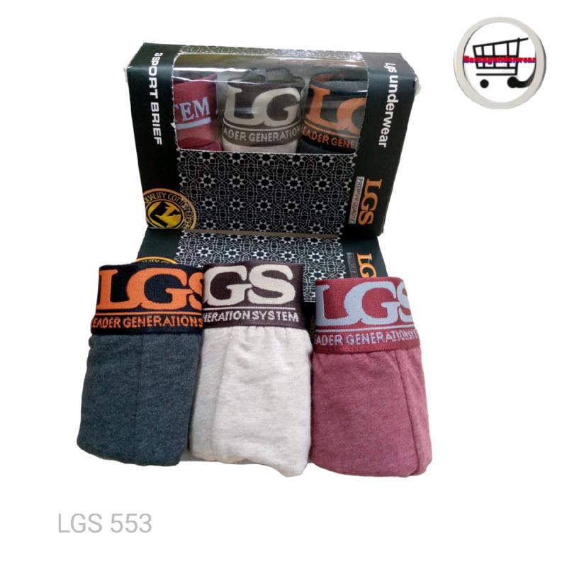Celana dalam Pria dewasa LGS SPORT LEMN.553-3 Katun Segitiga 4