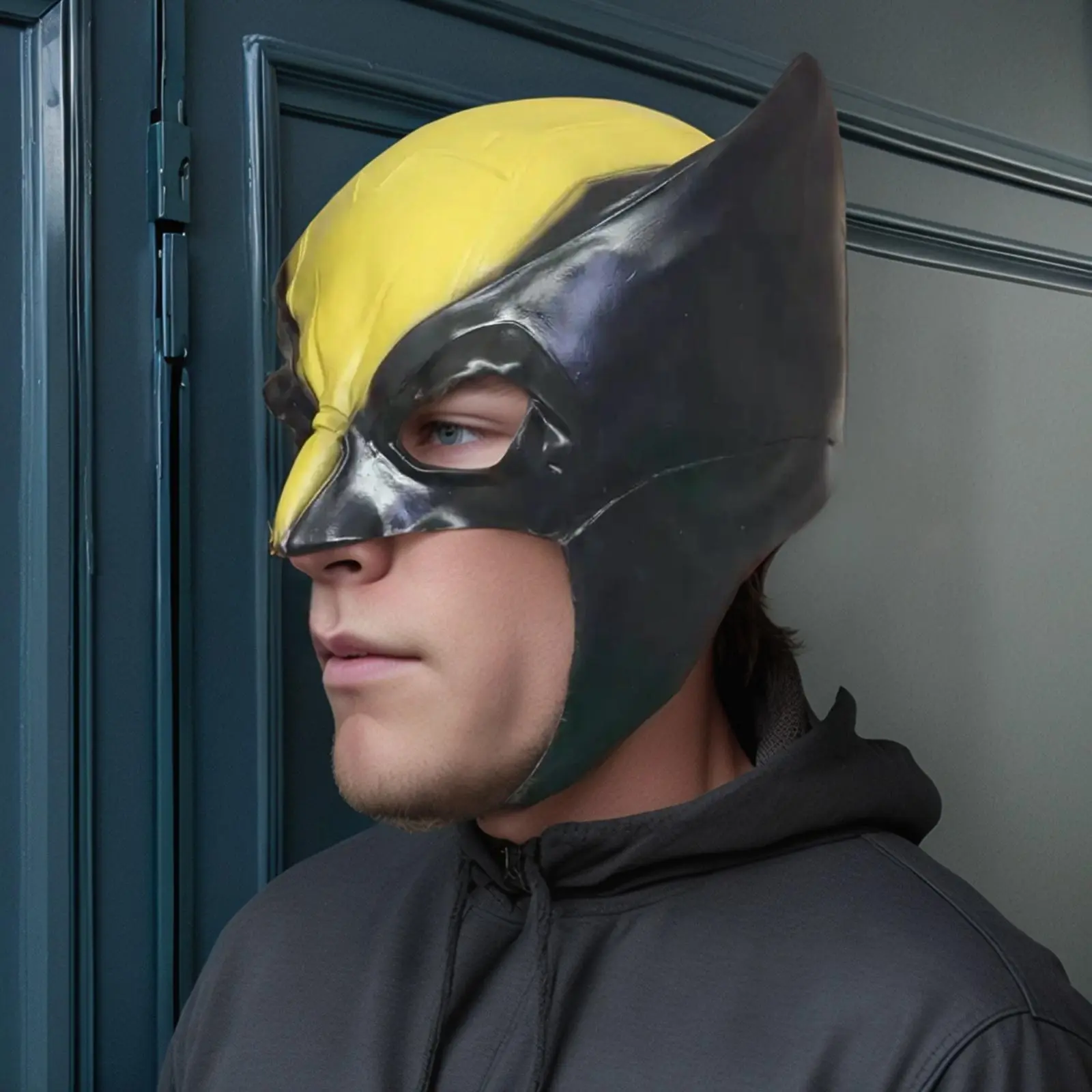 Wolverine Mask, 1 Count Superhero Mask, Durable Latex Cosplay Mask for Movie Role Playing, Party, Festival Decor