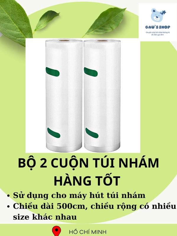 Bộ 2 cuộn túi nhám hút chân không Hàng Loại Tốt