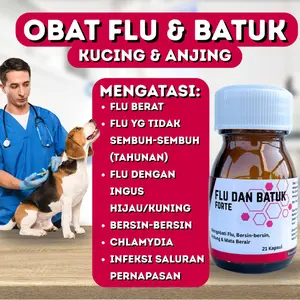 FLUDAN KAPSUL OBAT FLU KUCING KITTEN ANJING ANAK HEWAN PILEK CAT MURAH AMPUH DOG PUPPY UNTUK MATA BERAIR ANAKAN DEWASA FLUDAN OBAT FLU PILEK BATUK KUCING KAPSUL 21PCS TABLET KAPSUL