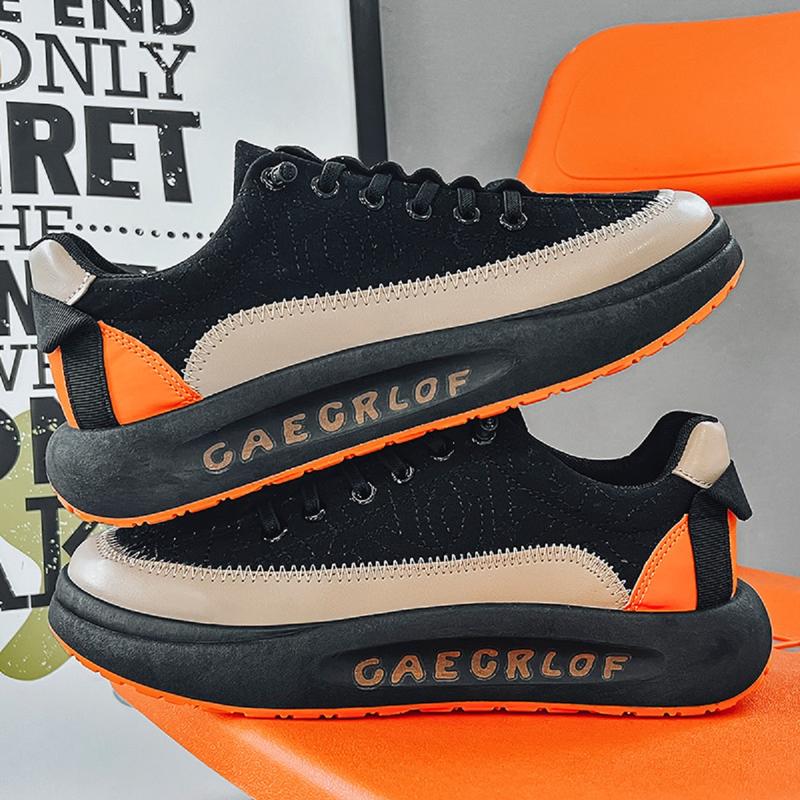 Giày nam - Giày sneaker nam da Pu phối vải jeans trẻ trung, thời trang CA Shoes  Đế Bằng