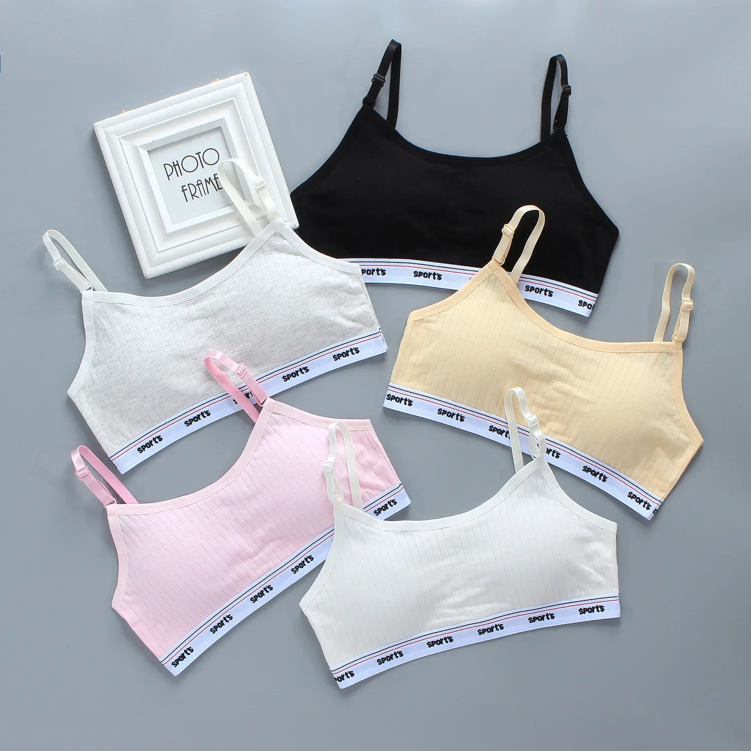 11-14 years old Teens Bra For Girl Kids bralette tops vest baby sport train cotton