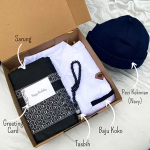 Hampers Koko Sarung dan Tasbih, Hampers Ramadhan, Hampers Lebaran, Kado Ulang Tahun Cowok, Hadiah Anniversary, Kado Wedding, Kado Pacar