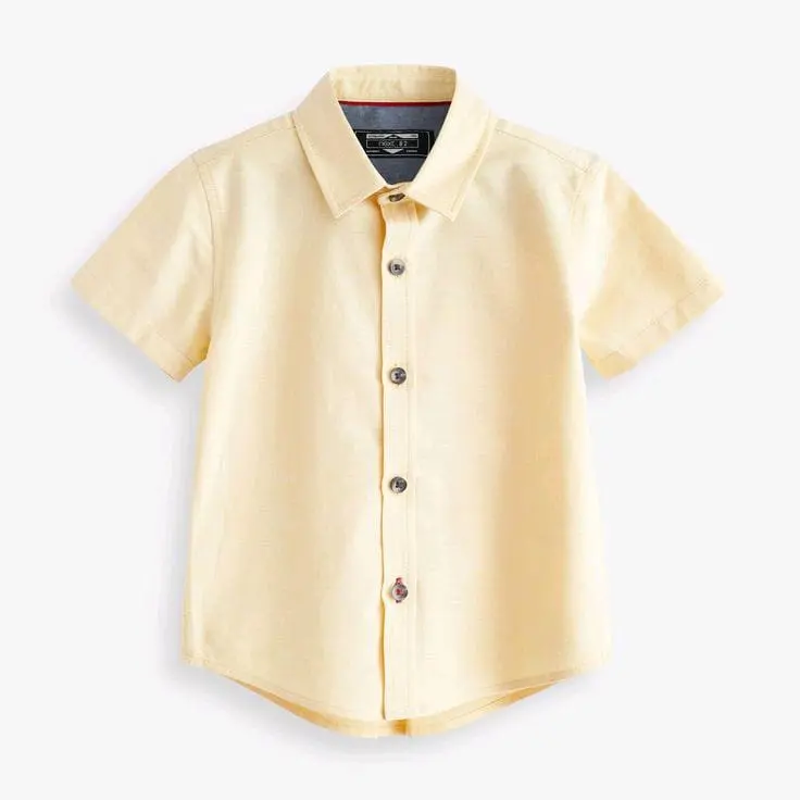 Atasan Anak Laki Laki Warna Putih Usia 2-9 Tahun Lengan Pendek Model Polos 3