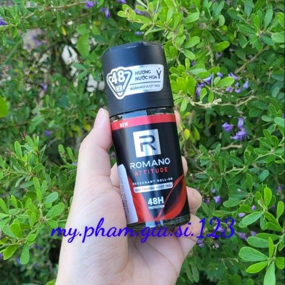 Lăn Khử Mùi Romano Attitude Khô Thoáng Vượt Trội 50ml