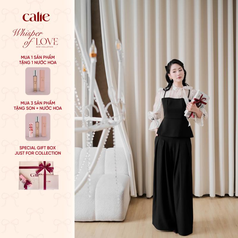 [BST Mới WHISPER OF LOVE] Áo Peplum Phối Tơ Chấm Bi Calie PL070, Chất Liệu Tằm Xước Cao Cấp, Cực Tôn Dáng, Thanh Lịch, Công Sở, Dự Tiệc Lễ Thời Trang Nữ