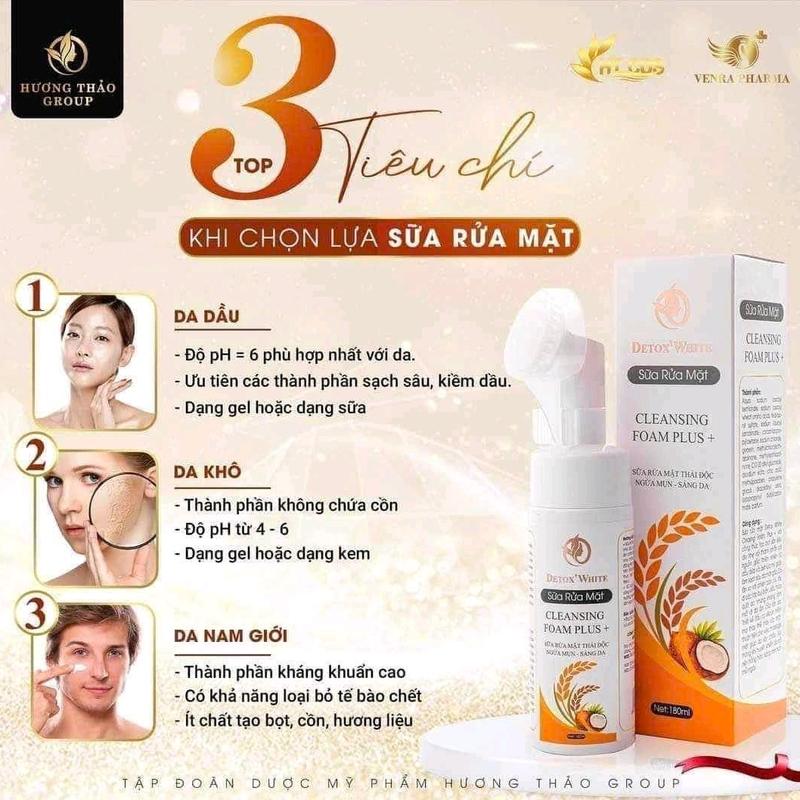 Sữa rửa mặt Cleansing Foam plus giúp ngăn ngừa mụn, làm sạch bụi bẩn, dầu thừa, giúp da sáng mịn 3