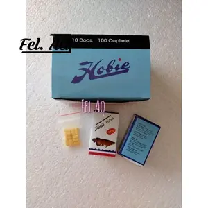 Pil Hobie 10pcs Tablet Obat Kaplet Stress Ikan Penambah Nafsu Makan Vitamin Arwana Arowana