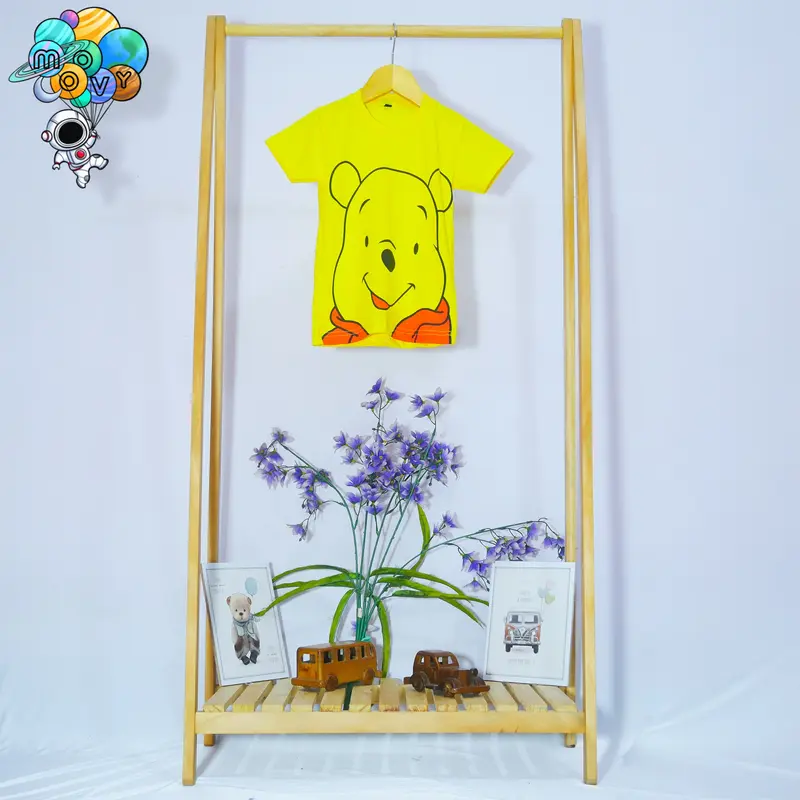 Atasan Anak Laki Perempuan Unisex Usia 1 - 8 Tahun Motif Kartun Bahan Cotton Combed 30S Sablon Plastisol 6