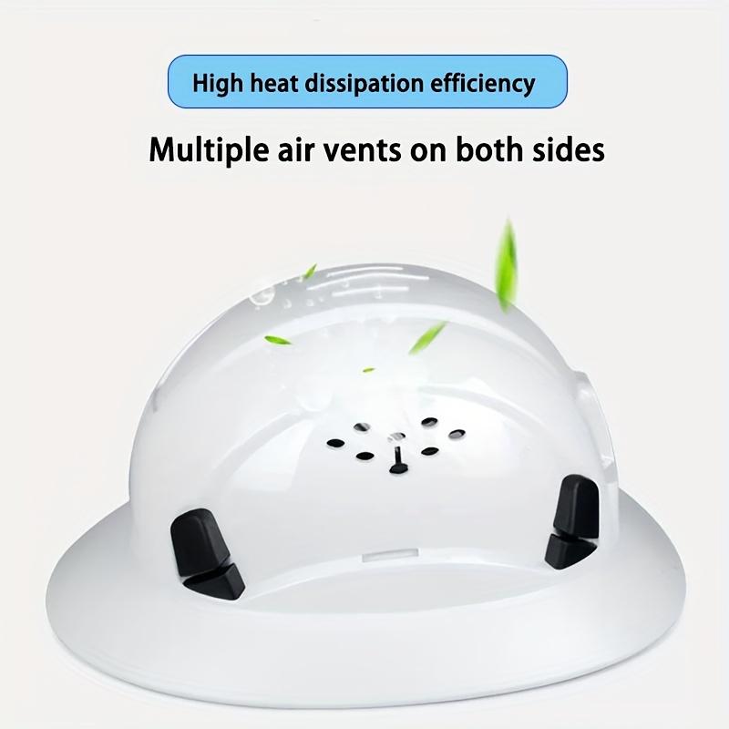 Product Introduction of 1pc Full Brim Safety Helmet With Breathable Structure, Safety Helmet Work Safety Helmet For Men And Women, 6-point Adjustable Ratchet Suspension 7