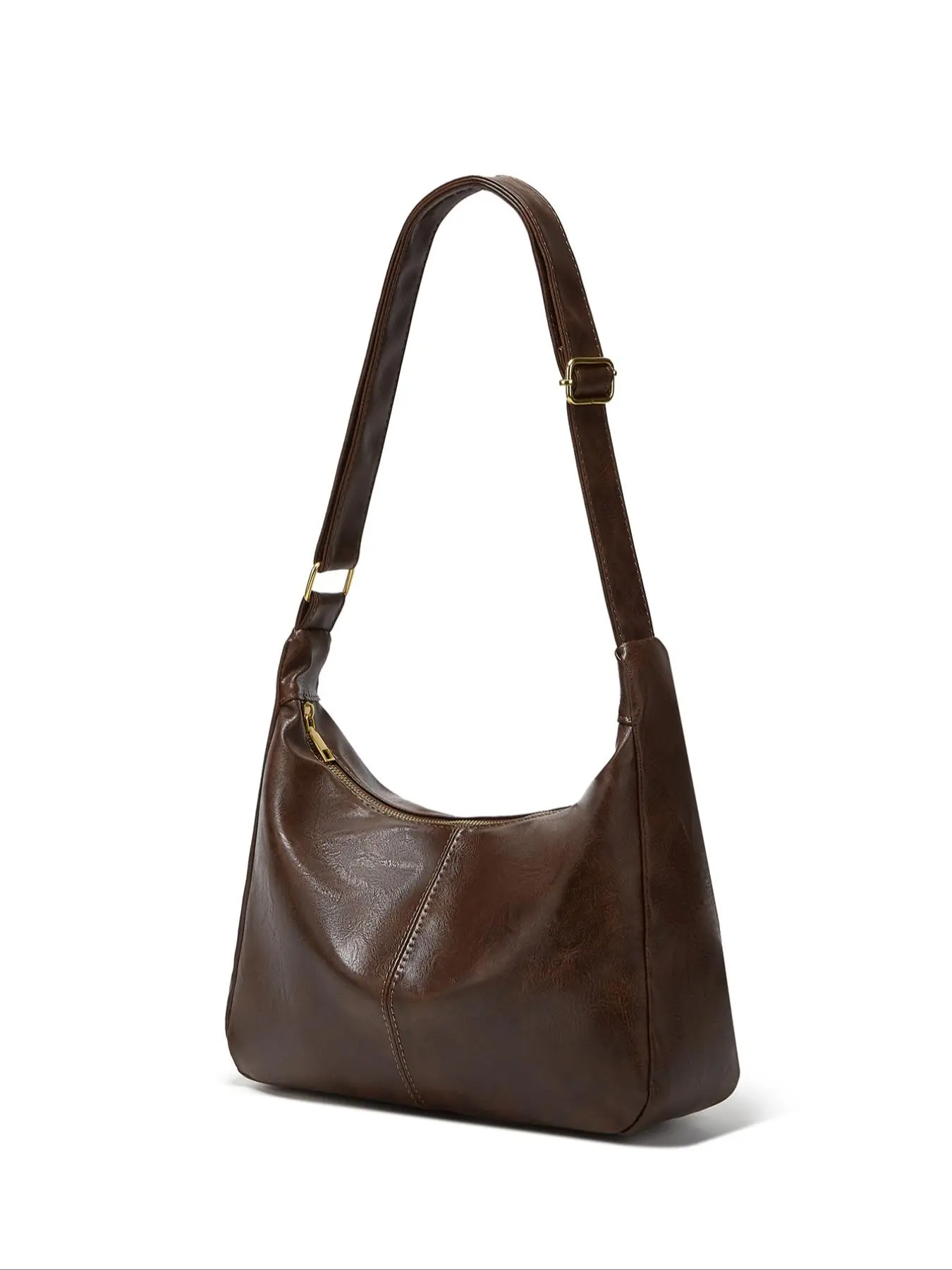 Women's Solid Color Shoulder Bag, Fashionable Large Capacity Shoulder Bag for Daily Used, Casual Trendy Versatile High-quality Daily Commuting Bag, Girl Fashionable Bag