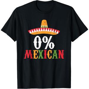 0% Mexican Cinco De Mayo Fiesta Sombrero Funny T-Shirt