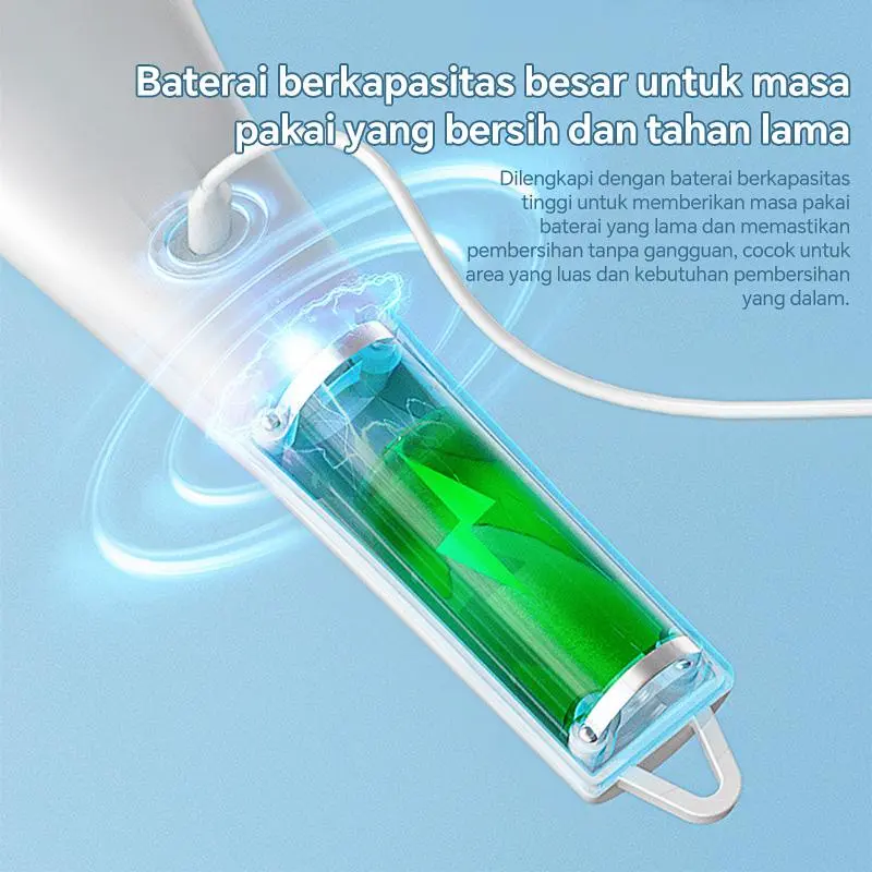 Sikat Pembersih Listrik Tanpa Kabel Genggam 5-in-1 Sikat Pembersih Tahan Air Sepenuhnya Otomatis untuk Penggunaan di Rumah 2