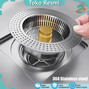 Saringan Wastafel Bahan/Stainless Steel 304 /Kepala Wastafel Pencet