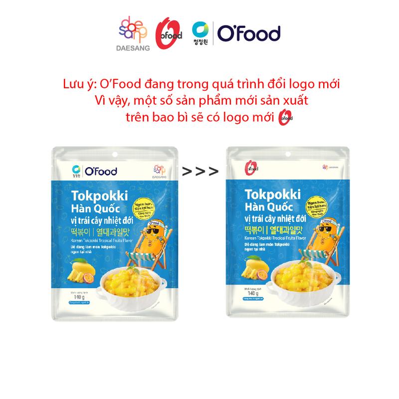 Set 5 Tokpokki 140g O'food - Bánh gạo dẻo mềm, đẫm sốt thơm ngon 1