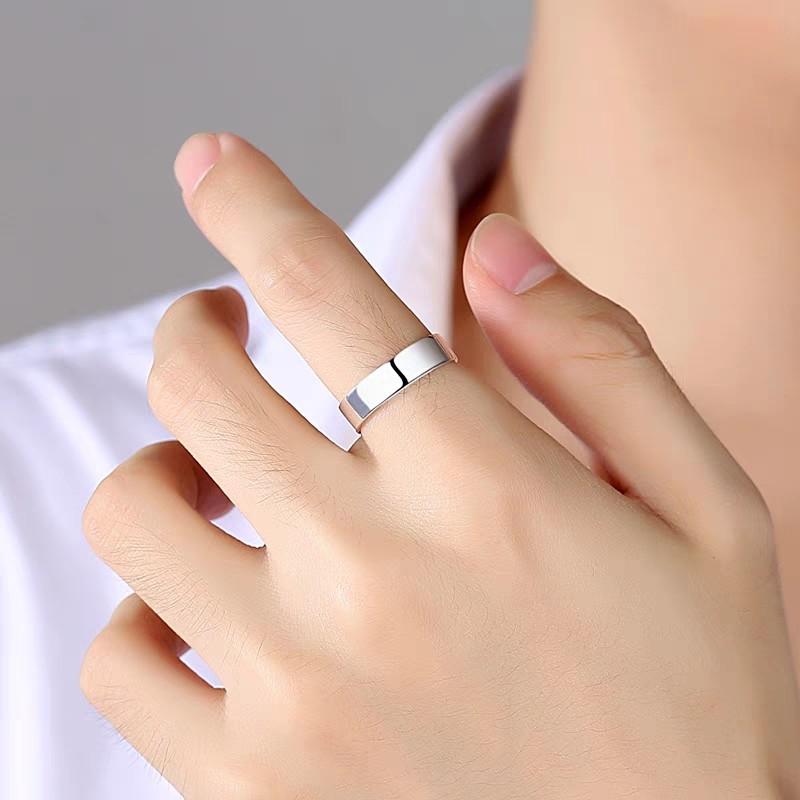 Product Introduction of Nhẫn tròn trơn bạc nguyên chất  99 bản dẹt dày 1.5 mm 4