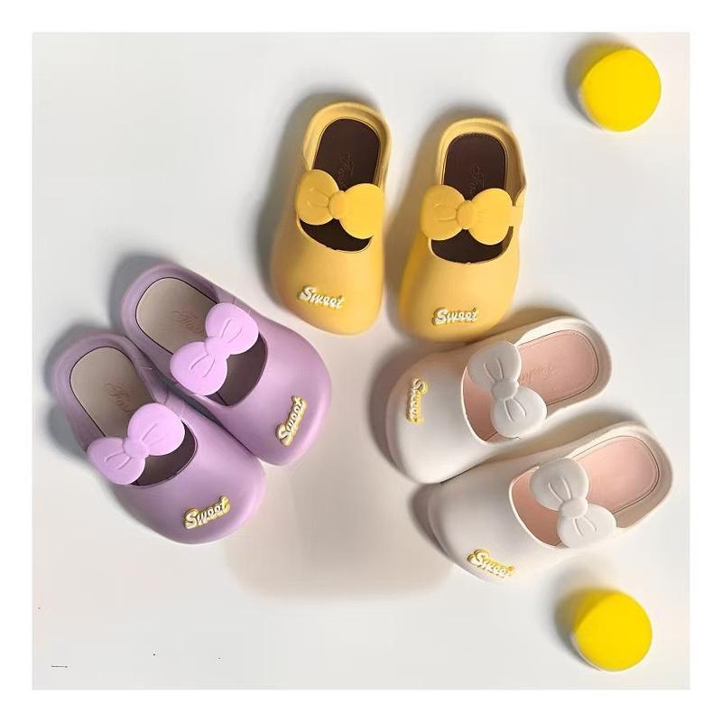 Product Introduction of Children's Slippers for Girls Indoor Home Non-Slip Soft Sole Princess Bowknot Toddler Baby Closed-Toe Slippers (2 Years to 8 Years) 11
