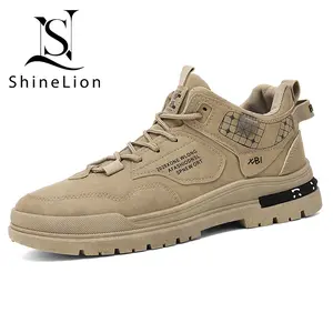 Sepatu Boots Gunung Pria Keren Martin Gaya Inggris Untuk Kerja Dan Outdoor Desain Vintage Yang Tahan Lama Dan Nyaman Casual Sepatu Pria Original 100% Size 39-44 Ukuran Besar KP-XB10 Ramadan Lebaran Hadiah  Ramadhan
