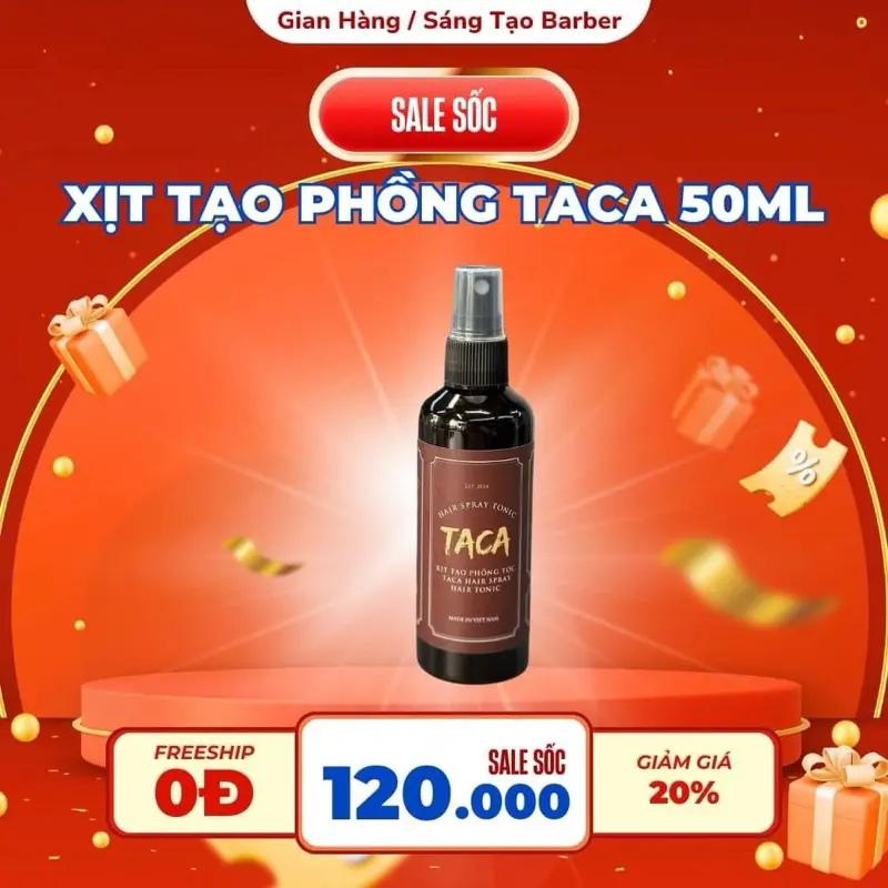 Xịt Tạo Phồng Tóc Taca Boy Phố