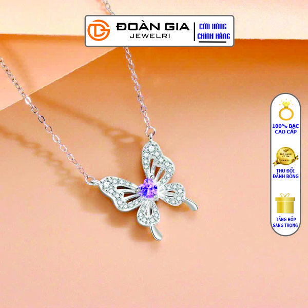 Dây chuyền Bạc Bướm nữ cao cấp PP2018  S950 - Đoàn Gia Jewelri