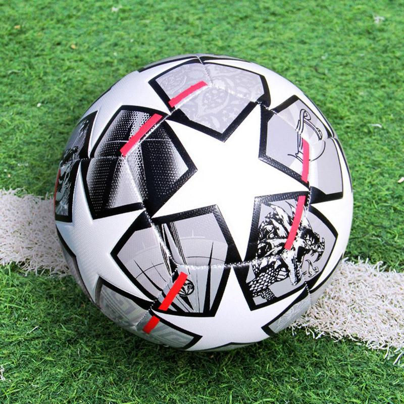 Size 5 Anti Slip Soft PU Leather Soccer Football Outdoor Sports Football Training Match 5