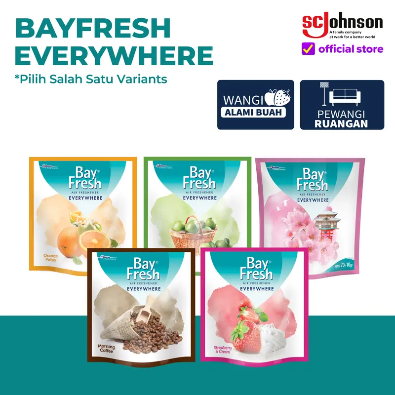 Bayfresh Everywhere Pengharum Ruangan 70gr buah 0