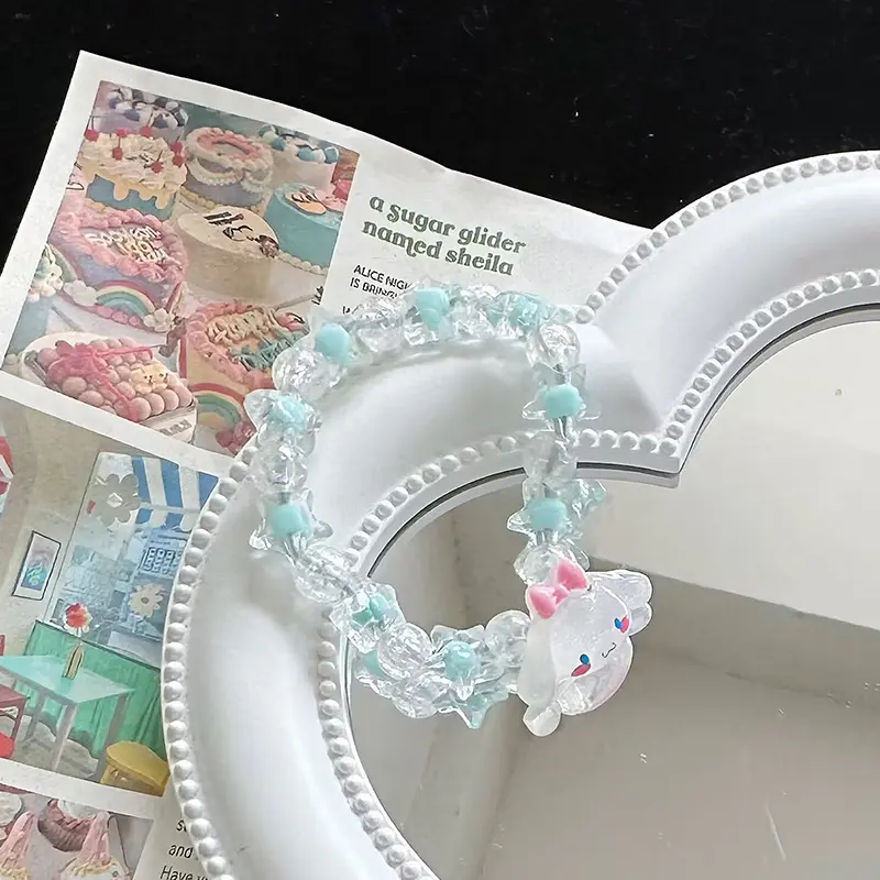 Vòng Tay Thời Trang Hoạt Hình Dễ Thương, Đính Cườm, Phong Cách Kawaii, Hàng Mới Về, Có Cinnamoroll, Kuromi Và Các Nhân Vật Giả, Giá Trị Cao, Thích Hợp Làm Quà Tặng Bạn Thân Móc Khoá Phụ Kiện 2