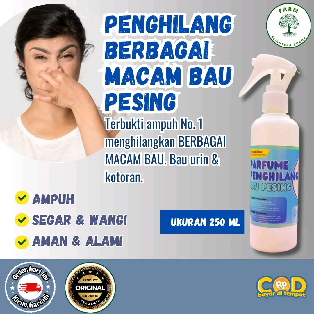 cairan penghilang bau pesing,bau ompol,bau apek, praktis [ukuran 250 ml]
